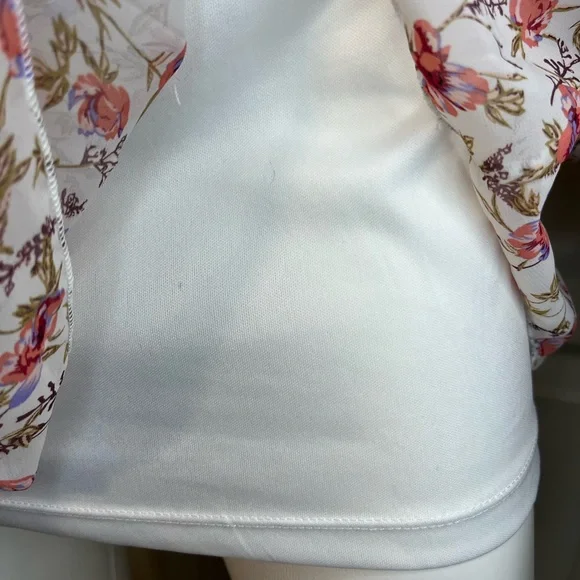 Princess Polly Floral Smocked Ruffle Layered Skirt Long Sleeve Dress ~ Size 8 - Picture 10 of 12